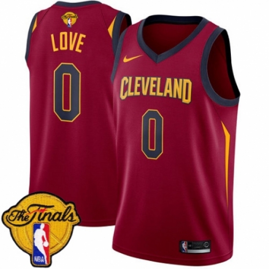 Youth Nike Cleveland Cavaliers 0 Kevin Love Swingman Maroon 2018 NBA Finals Bound NBA Jersey - Icon Edition