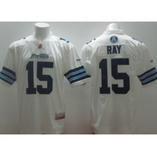 CFL Toronto Argonauts 15 Ricky Ray White Jersey