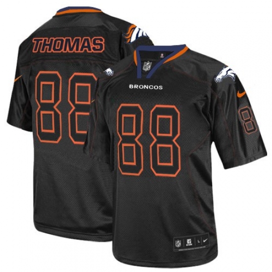 Men's Nike Denver Broncos 88 Demaryius Thomas Elite Lights Out Black NFL Jersey