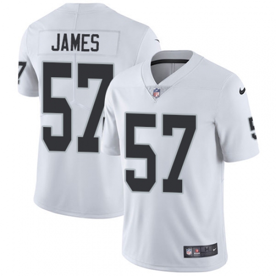 Youth Nike Oakland Raiders 57 Cory James White Vapor Untouchable Limited Player NFL Jersey
