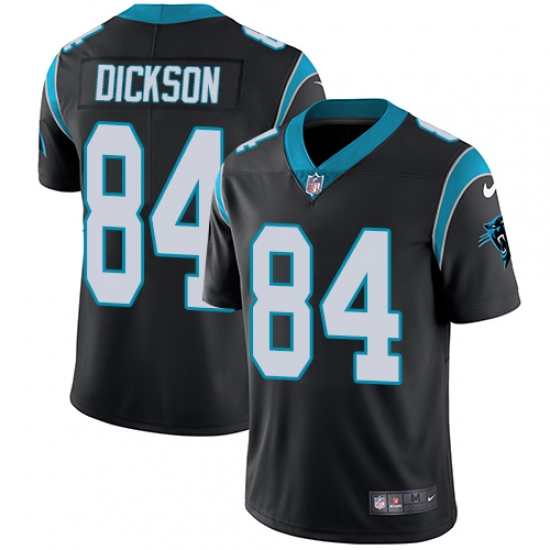 Youth Nike Carolina Panthers 84 Ed Dickson Black Team Color Vapor Untouchable Limited Player NFL Jersey