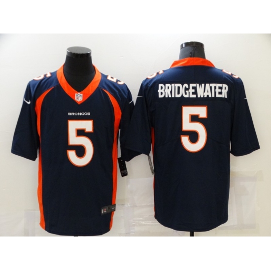 Men's Denver Broncos 5 Teddy Bridgewater Nike Blue Limited Jersey
