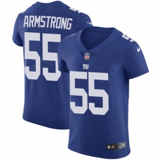 Men's Nike New York Giants 55 Ray-Ray Armstrong Royal Blue Team Color Vapor Untouchable Elite Player NFL Jersey