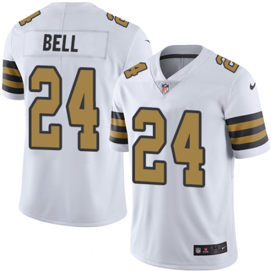 Youth Nike New Orleans Saints 24 Vonn Bell Limited White Rush Vapor Untouchable NFL Jersey