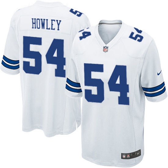 Men's Nike Dallas Cowboys 54 Chuck Howley Game White NFL Jersey