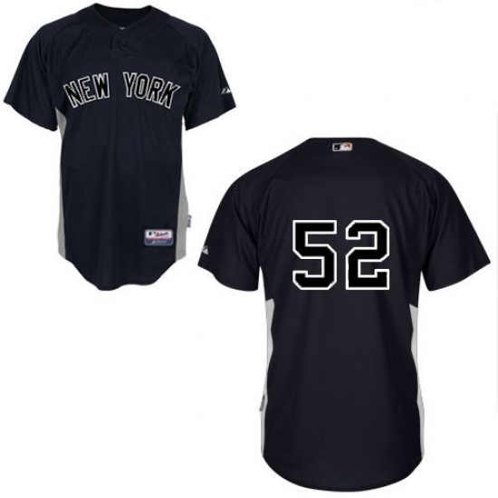 Men's Majestic New York Yankees 52 C.C. Sabathia Replica Black MLB Jersey