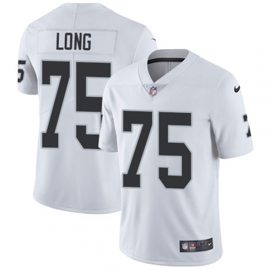 Youth Nike Oakland Raiders 75 Howie Long Elite White NFL Jersey