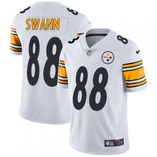 Men's Nike Pittsburgh Steelers 88 Lynn Swann White Vapor Untouchable Limited Player NFL Jersey