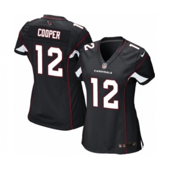 Women's Nike Arizona Cardinals 12 Pharoh Cooper Game Black Alternate NFL Jersey