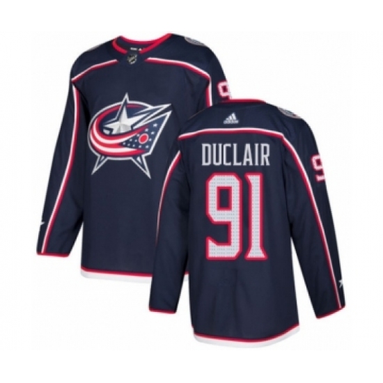 Youth Adidas Columbus Blue Jackets 91 Anthony Duclair Premier Navy Blue Home NHL Jersey