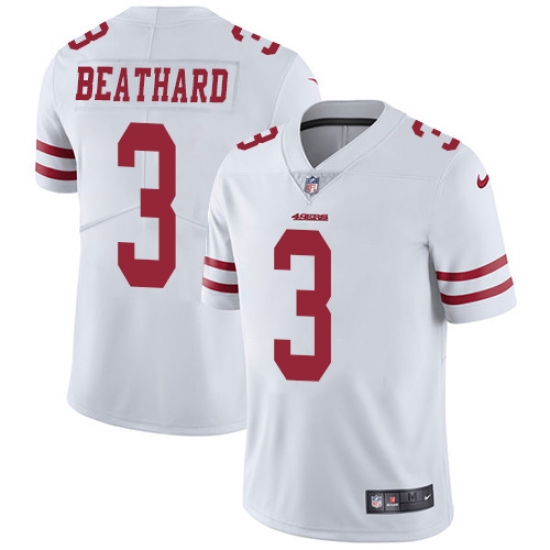 Men's Nike San Francisco 49ers 3 C. J. Beathard White Vapor Untouchable Limited Player NFL Jersey