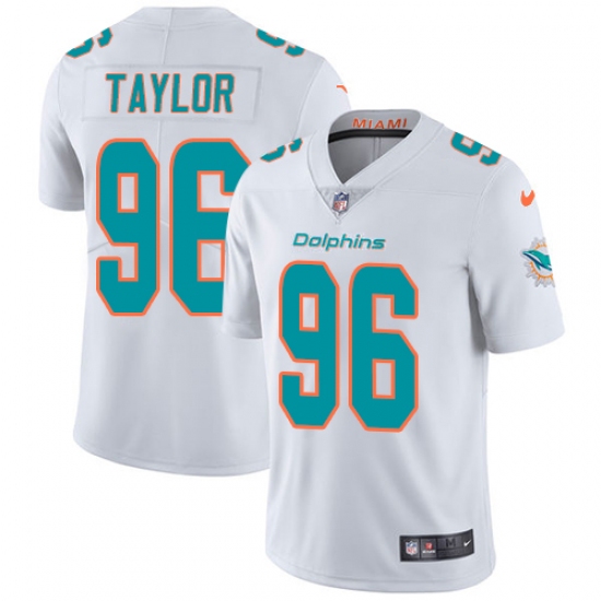 Youth Nike Miami Dolphins 96 Vincent Taylor White Vapor Untouchable Limited Player NFL Jersey