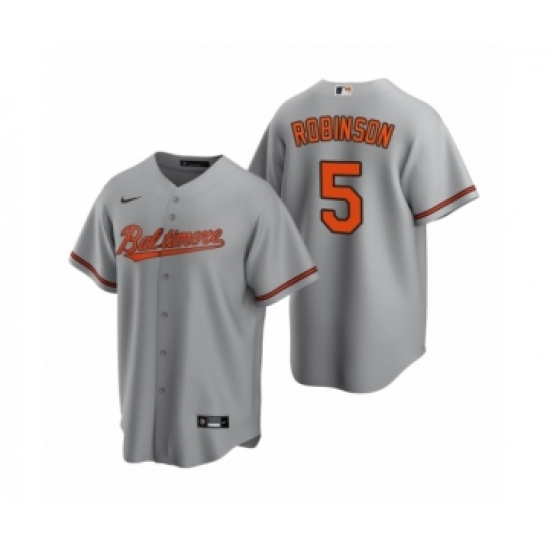 Youth Baltimore Orioles 5 Brooks Robinson Nike Gray Replica Road Jersey