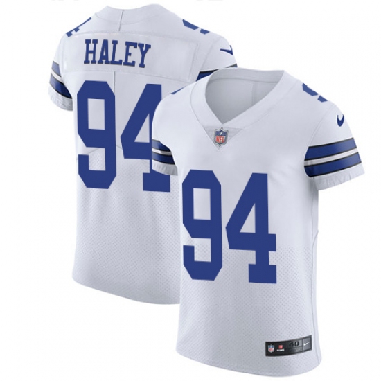 Men's Nike Dallas Cowboys 94 Charles Haley Elite White NFL Jersey