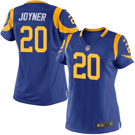 Women's Nike Los Angeles Rams 20 Lamarcus Joyner Game Royal Blue Alternate NFL Jersey