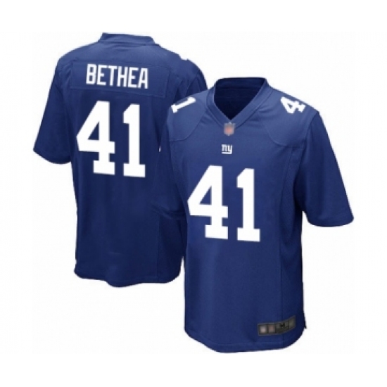 Men's New York Giants 41 Antoine Bethea Game Royal Blue Team Color Football Jersey