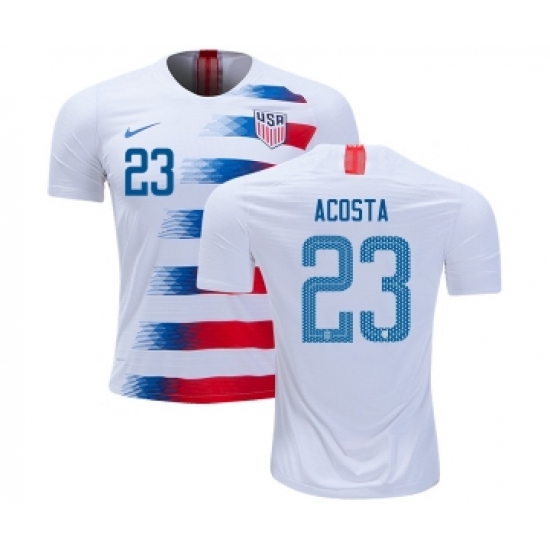 USA 23 Acosta Home Kid Soccer Country Jersey