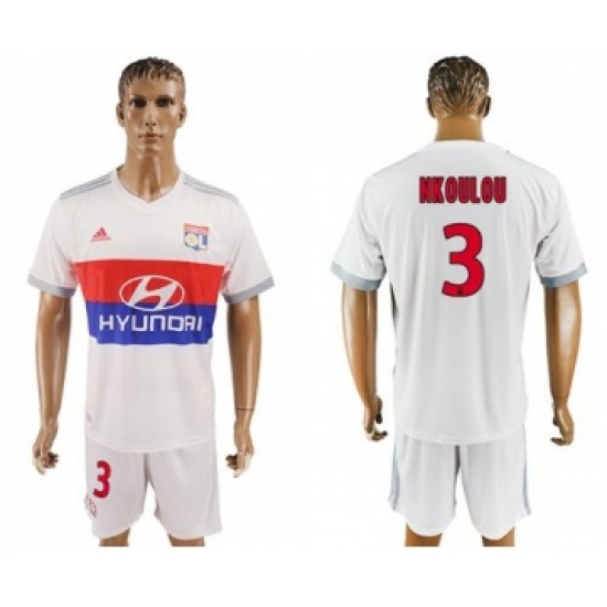 Lyon 3 Nkoulou Home Soccer Club Jersey