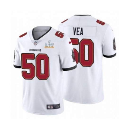 Youth Tampa Bay Buccaneers 50 Vita Vea White 2021 Super Bowl LV Jersey
