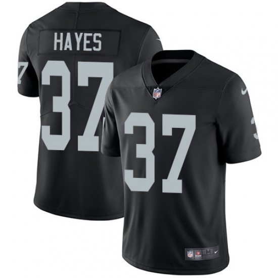 Youth Nike Oakland Raiders 37 Lester Hayes Black Team Color Vapor Untouchable Limited Player NFL Jersey