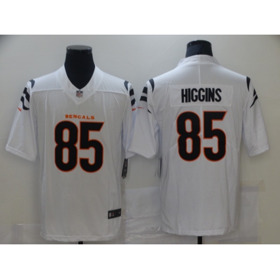 Men's Cincinnati Bengals 85 Tee Higgins Nike White Vapor Limited Jersey