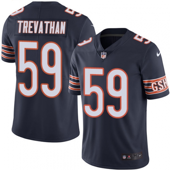 Youth Nike Chicago Bears 59 Danny Trevathan Navy Blue Team Color Vapor Untouchable Limited Player NFL Jersey