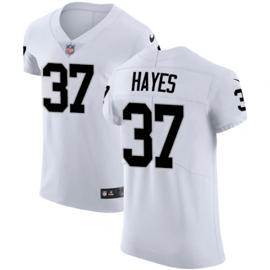 Men's Nike Oakland Raiders 37 Lester Hayes White Vapor Untouchable Elite Player NFL Jersey