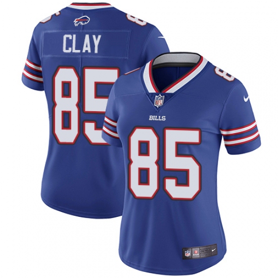 Women's Nike Buffalo Bills 85 Charles Clay Royal Blue Team Color Vapor Untouchable Limited Player NFL Jersey