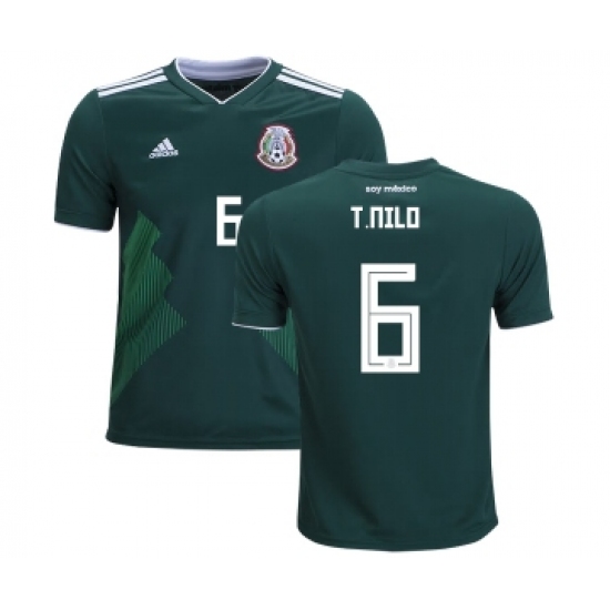 Mexico 6 T.Nilo Home Kid Soccer Country Jersey