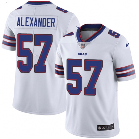 Men's Nike Buffalo Bills 57 Lorenzo Alexander White Vapor Untouchable Limited Player NFL Jersey