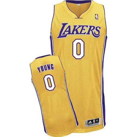 Revolution 30 Lakers 0 Nick Young Yellow Stitched NBA Jersey