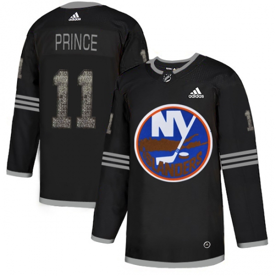 Men's Adidas New York Islanders 11 Shane Prince Black Authentic Classic Stitched NHL Jersey