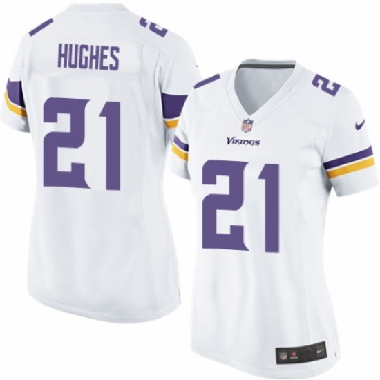 Women's Nike Minnesota Vikings 21 Mike Hughes Game White NFL Jersey