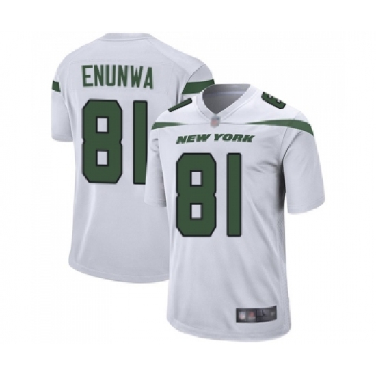 Men's New York Jets 81 Quincy Enunwa Game White Football Jersey