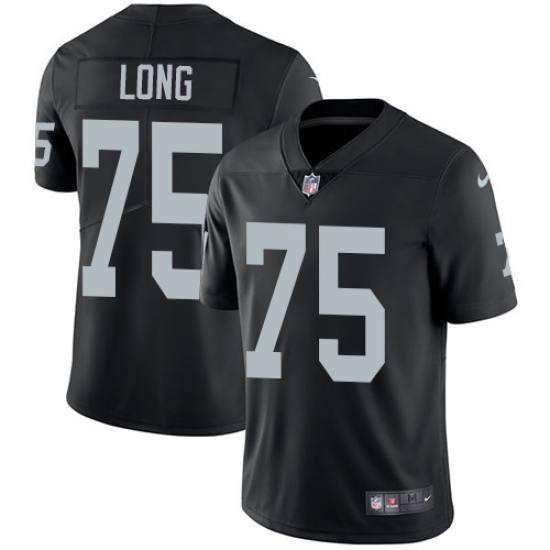 Men's Nike Oakland Raiders 75 Howie Long Black Team Color Vapor Untouchable Limited Player NFL Jersey