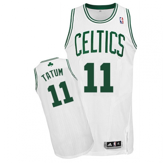 Boston Celtics 11 Jayson Tatum White Stitched NBA Jersey