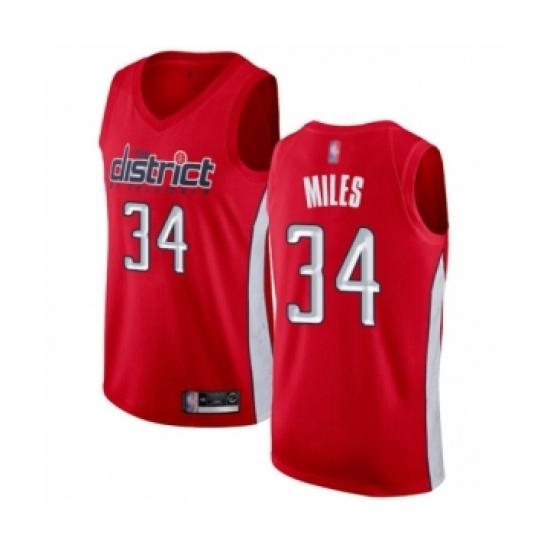 Men's Washington Wizards 34 C.J. Miles Red Swingman Jersey - Earned Edition