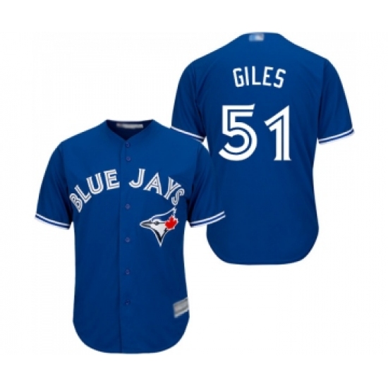 Youth Toronto Blue Jays 51 Ken Giles Replica Blue Alternate Baseball Jersey