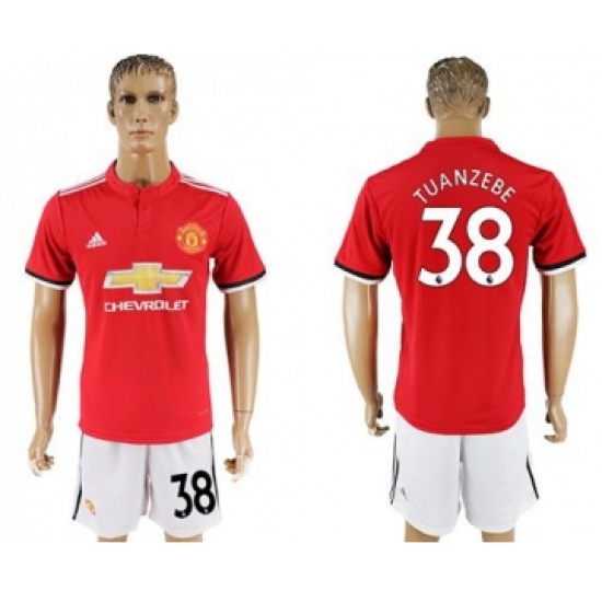 Manchester United 38 Tuanzebe Red Home Soccer Club Jersey