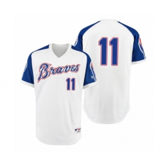 Youth Braves 11 Ender Inciarte White 1974 Turn Back the Clock Authentic Jersey