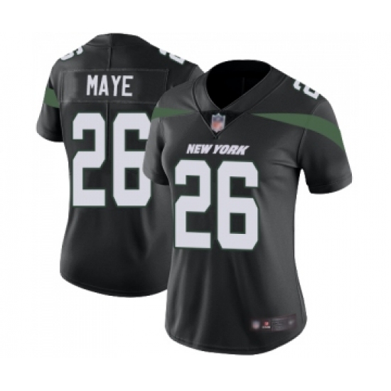 Women's New York Jets 26 Marcus Maye Black Alternate Vapor Untouchable Limited Player Football Jersey