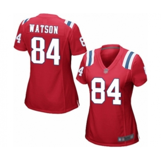 Women's New England Patriots 84 Benjamin Watson Game Red Alternate Football Jersey