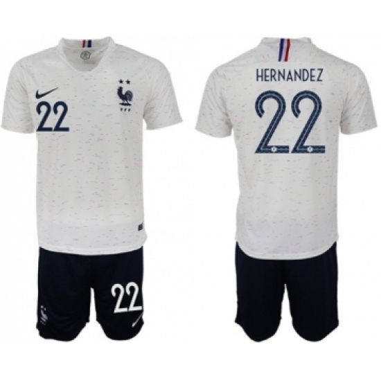 France 22 Hernandez Away Soccer Country Jersey