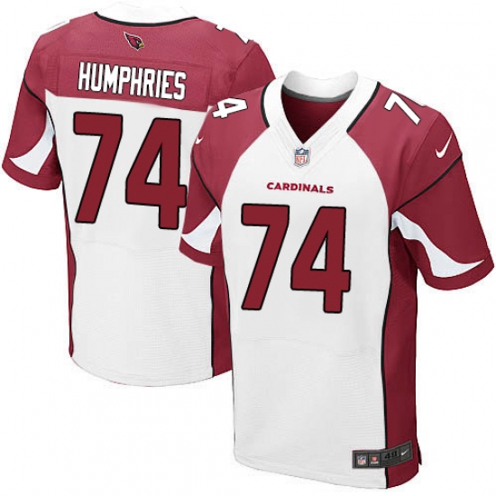 Men's Nike Arizona Cardinals 74 D.J. Humphries Elite White NFL Jersey