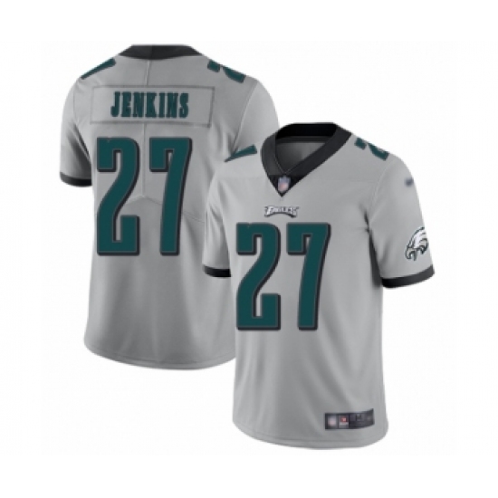 Youth Philadelphia Eagles 27 Malcolm Jenkins Limited Silver Inverted Legend Football Jersey