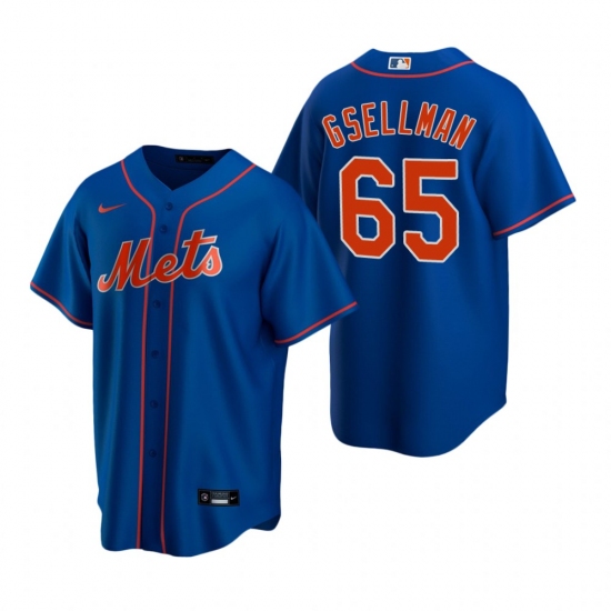 Men's Nike New York Mets 65 Robert Gsellman Royal Alternate Stitched Baseball Jersey
