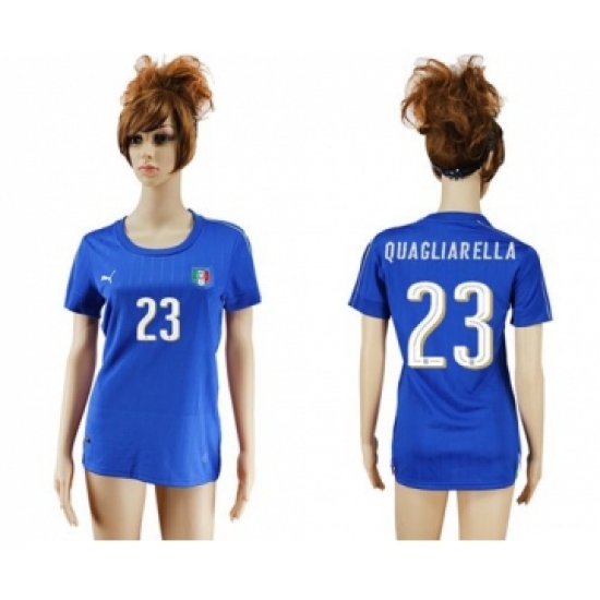 Women's Italy 23 Quagliarella Home Soccer Country Jersey