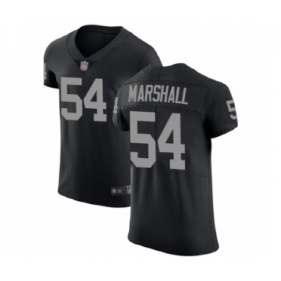 Men's Oakland Raiders 54 Brandon Marshall Black Team Color Vapor Untouchable Elite Player Football Jersey