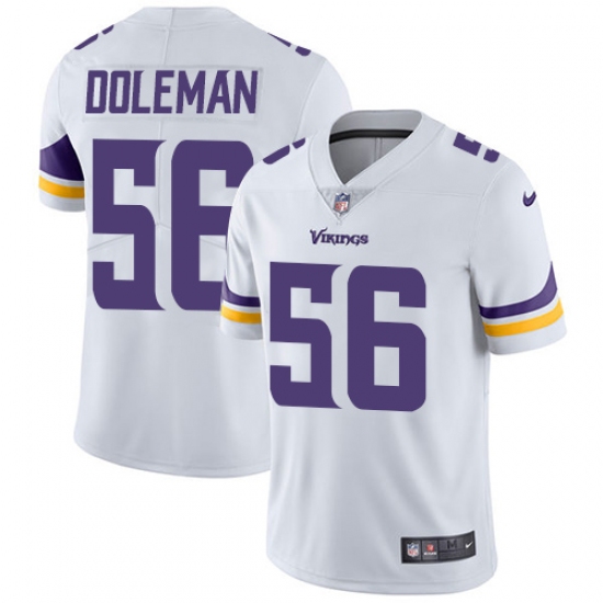 Youth Nike Minnesota Vikings 56 Chris Doleman White Vapor Untouchable Limited Player NFL Jersey