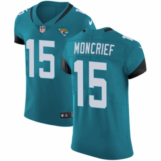 Men's Nike Jacksonville Jaguars 15 Donte Moncrief Black Alternate Vapor Untouchable Elite Player NFL Jersey